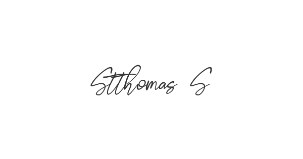 Stthomas Script font thumbnail